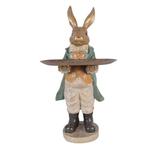 Luxusn&aacute; dekor&aacute;cia kr&aacute;lika s miskou 46cm 