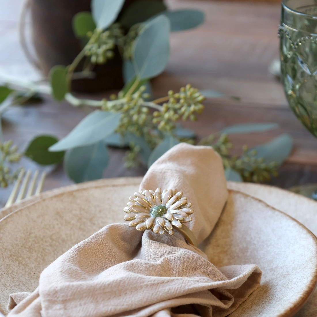 Prsteň na obr&uacute;sky Kvetina handmade