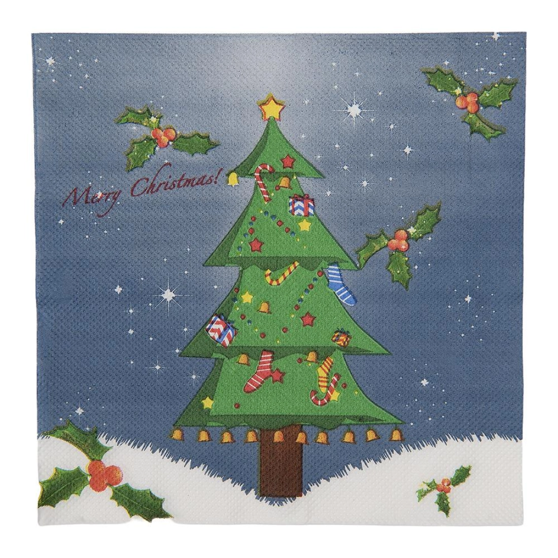 Papírové ubrousky CHRISTMAS TREE (20 kusů v balení) Clayre & Eef 73166
