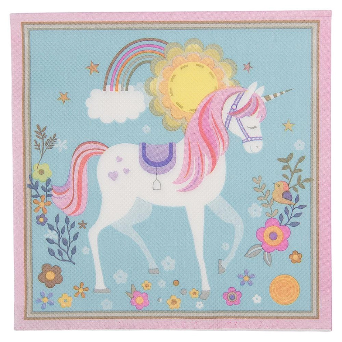 Papírové ubrousky UNICORN (20 kusů v balení) Clayre & Eef 73172