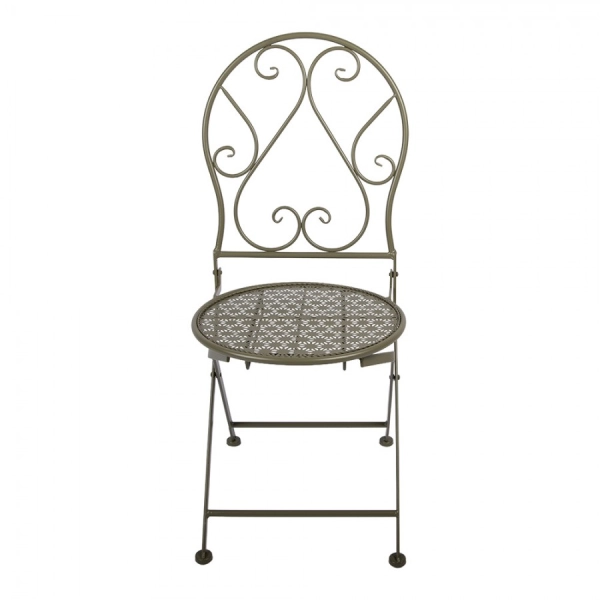 Kovov&yacute; z&aacute;hradn&yacute; bistro set zelen&yacute; 2+1