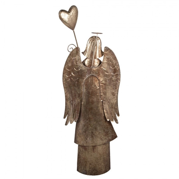 Kovov&yacute; dekoračn&yacute;  anjel 136cm 