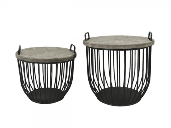 Set dizajnov&yacute;ch coffee stol&iacute;kov Black